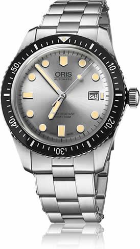 Discount ORIS DIVERS SIXTY-FIVE SILVER DIAL ON BRACELET watch 01-733-7720-4051-07-8-21-18